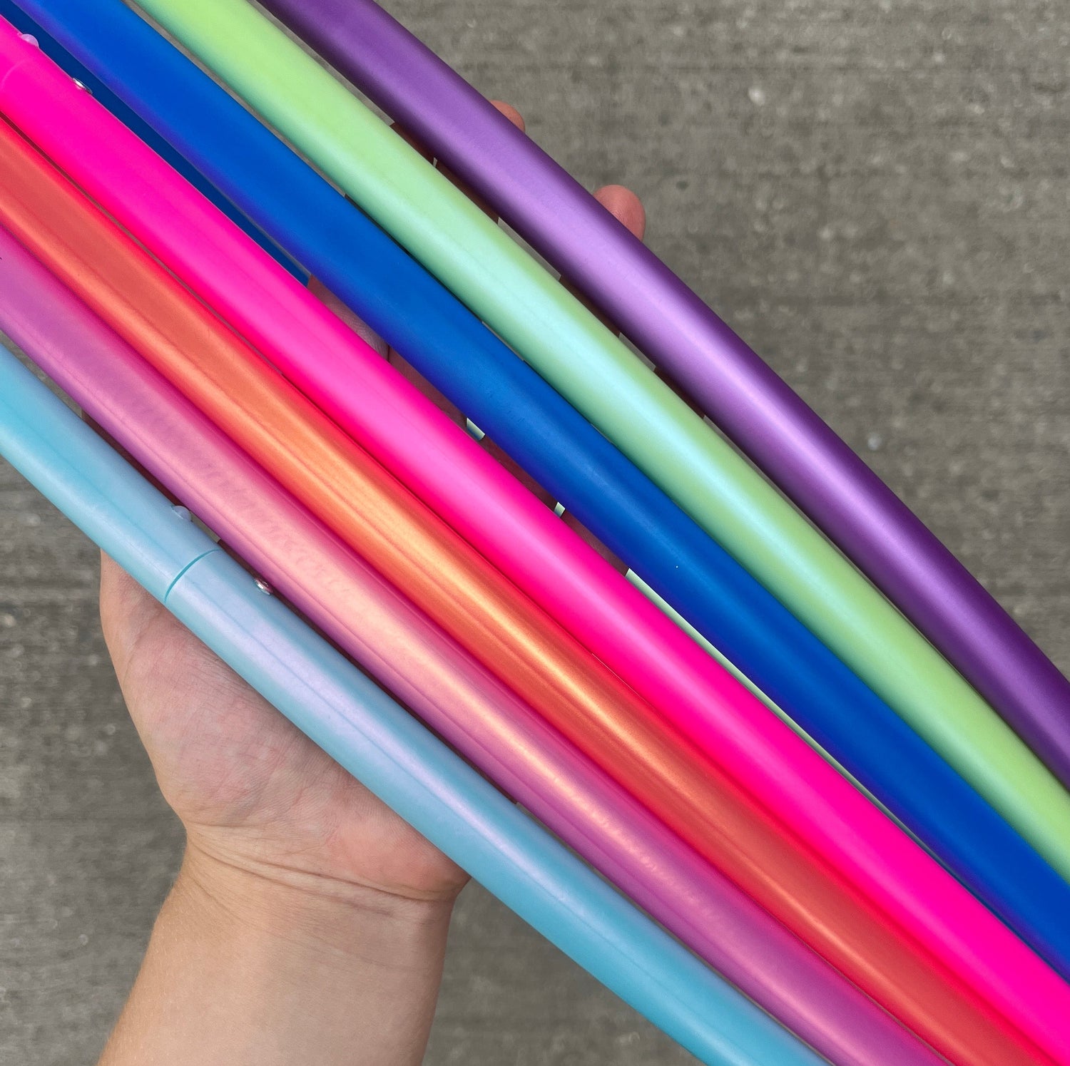 bunte Polypro Hula Hoops